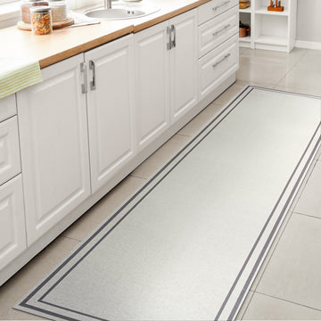 Sloane Classic 2-stripe Border Washable Area Rug